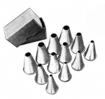 Art.280 Serie cornetti lisci 12 pz
